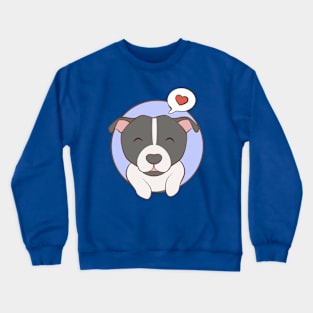 Kawaii Pitbull Love Crewneck Sweatshirt